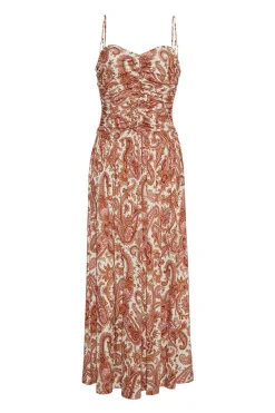 Azalea Dress in Classic Paisley Egret