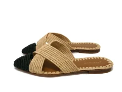 Azoulay Sandal in Nude/Black