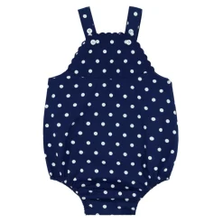 Baby Atlantic Dot Scalloped Bubble Romper