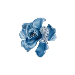Baby Blue Camelia Earrings