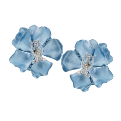 Baby Blue Camelia Earrings