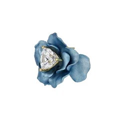 Baby Blue Rose Studs