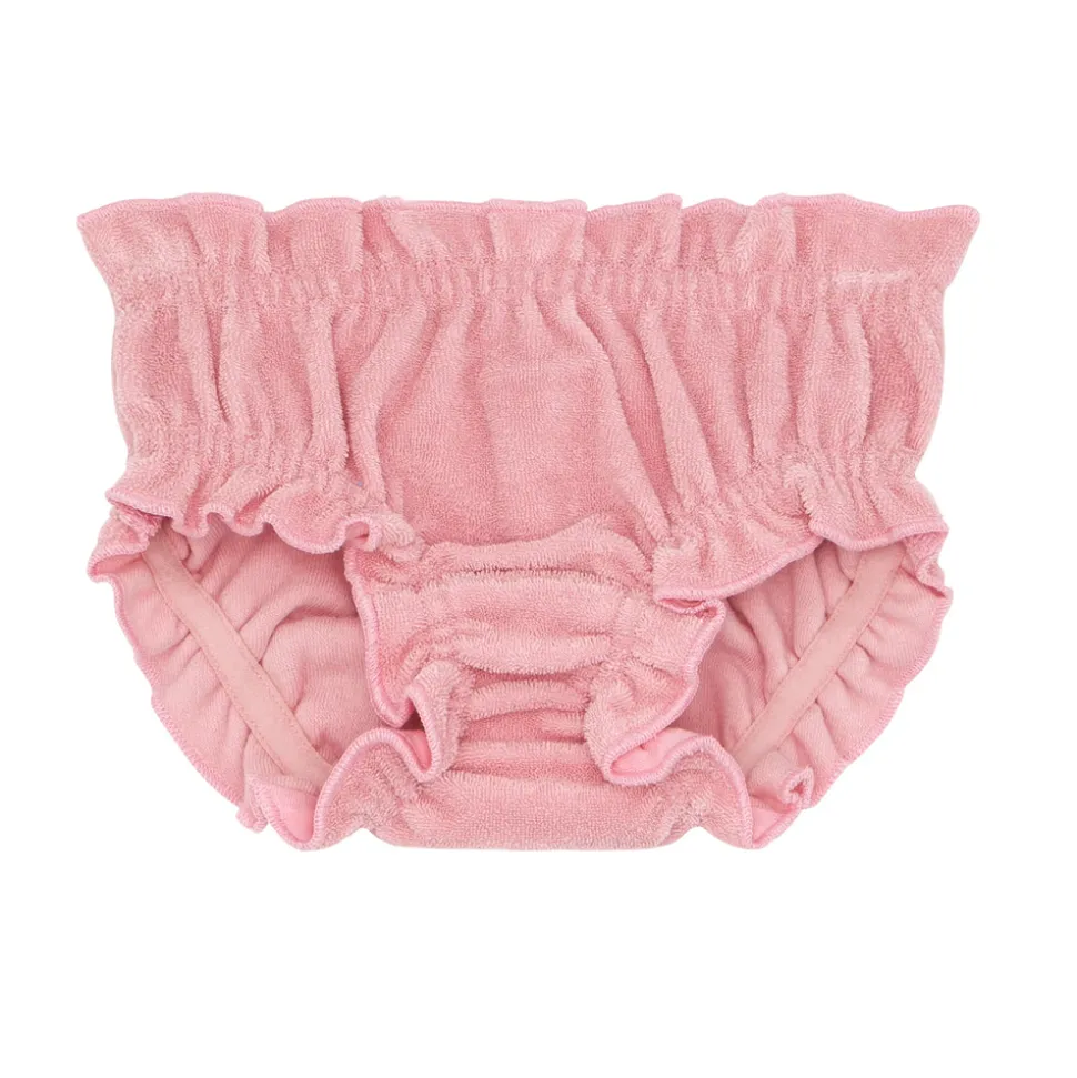 Baby Girl Pink Guava French Terry Bloomer