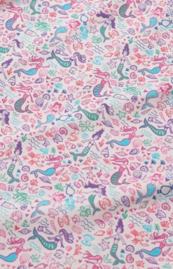 Baby Mermaids Zip Onesie in Pink