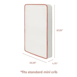 babyletto x Avocado Organic Mini Crib Mattress in White