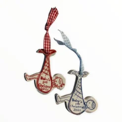 Baby’s First Christmas Ornament in Blue