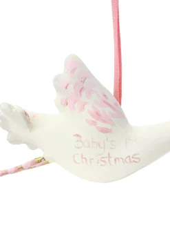 Baby's First Holiday Ornament in Pink