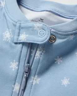 Baby’s Pima Romper in Periwinkle Wonderland