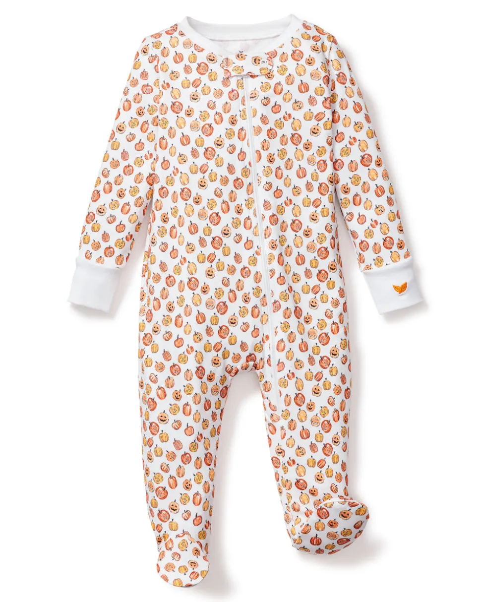 Baby's Pima Romper in Pumpkin Patch