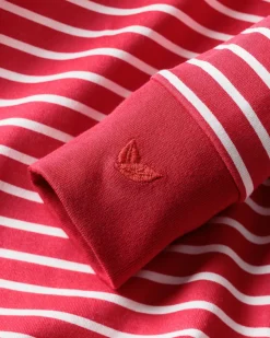 Baby’s Pima Romper in Red Stripe