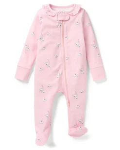 Baby’s Pima Romper in Winter Skates