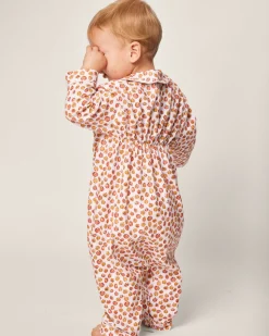 Baby’s Twill Cambridge Romper in Pumpkin Patch