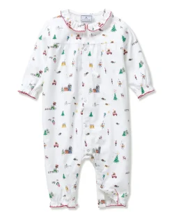 Baby's Twill Madeline Romper in Holiday Town