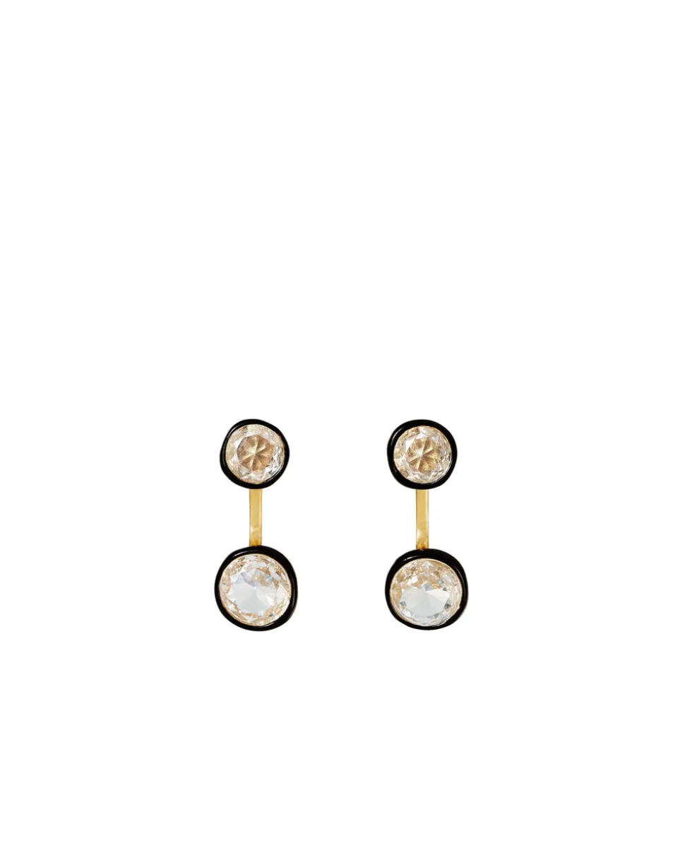 Back in Black Float Earrings