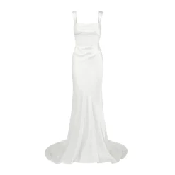Backless Gown with Pearl Strap | STYLE 167