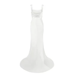 Backless Gown with Pearl Strap | STYLE 167