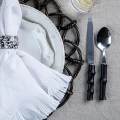 Bamboo Black Flatware