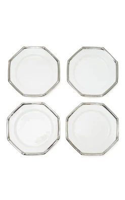 Bamboo Charger Plates in Platinum, Set of 6