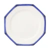 Bamboo Edge Dinner Plates in Blue, Set of 6