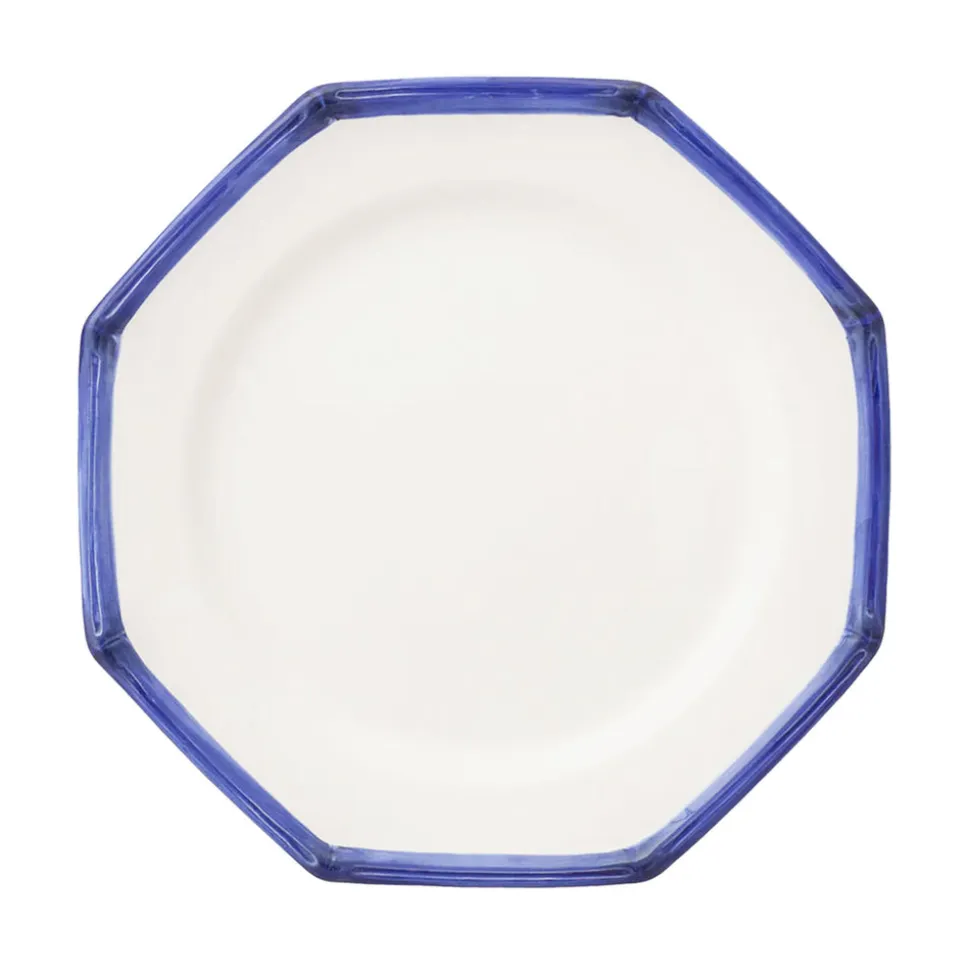 Bamboo Edge Dinner Plates in Blue, Set of 6