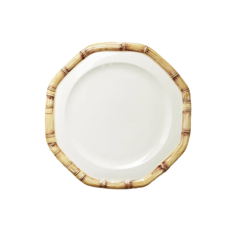 Bamboo Salad and Dessert Plate