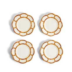 Bamboo Touch Salad / Dessert Plate, Set of 4