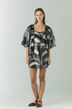 Baracoa Sequins Crop Top in Black