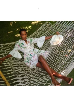Barbados Cotton Caftan Dress x Susannah Garrod