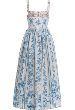 Barbara Midi Dress in Bougainvillea