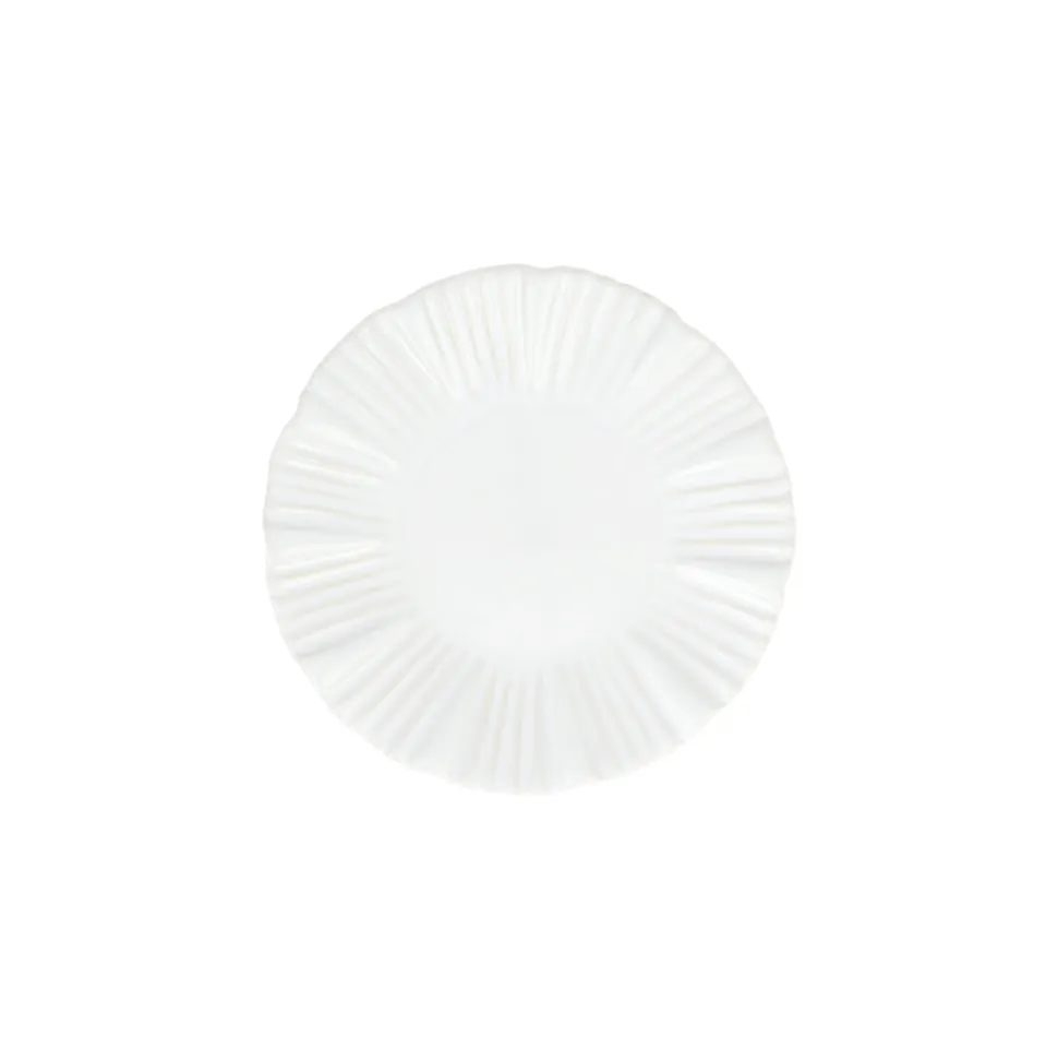 Bari White Cocktail Plate