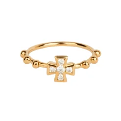 Baroque Cross Ring