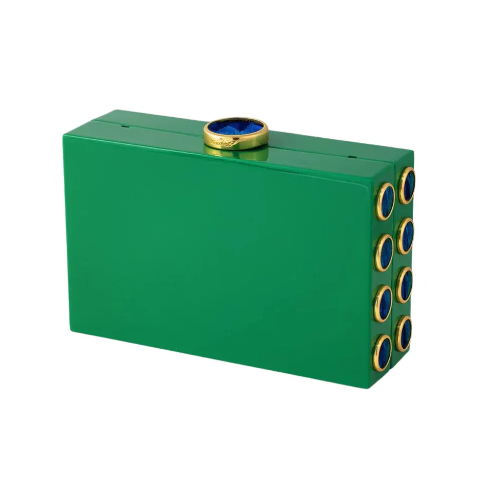 Basel Clutch in Green