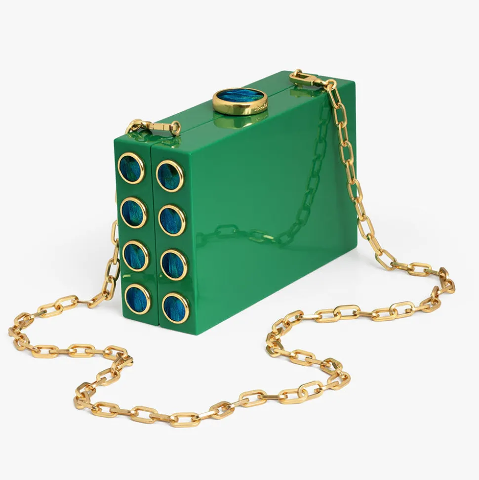Basel Clutch in Green