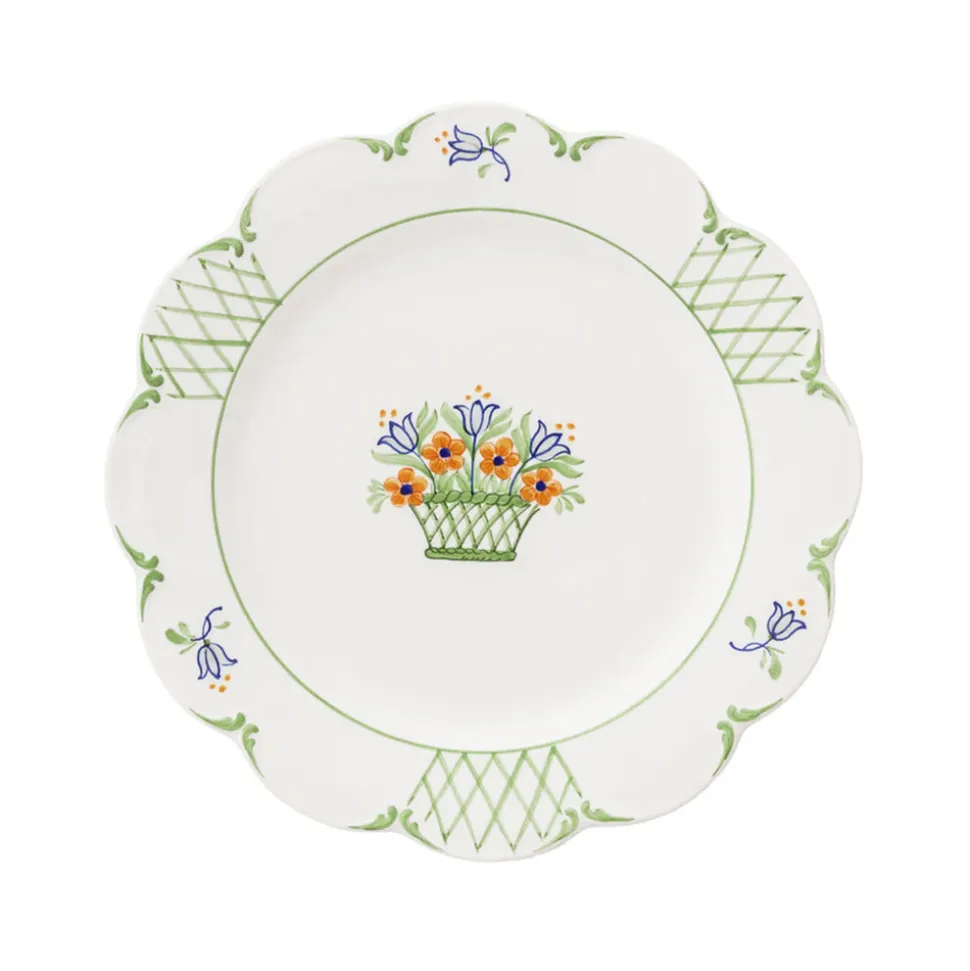 Basket Dessert Plate, Set of 6