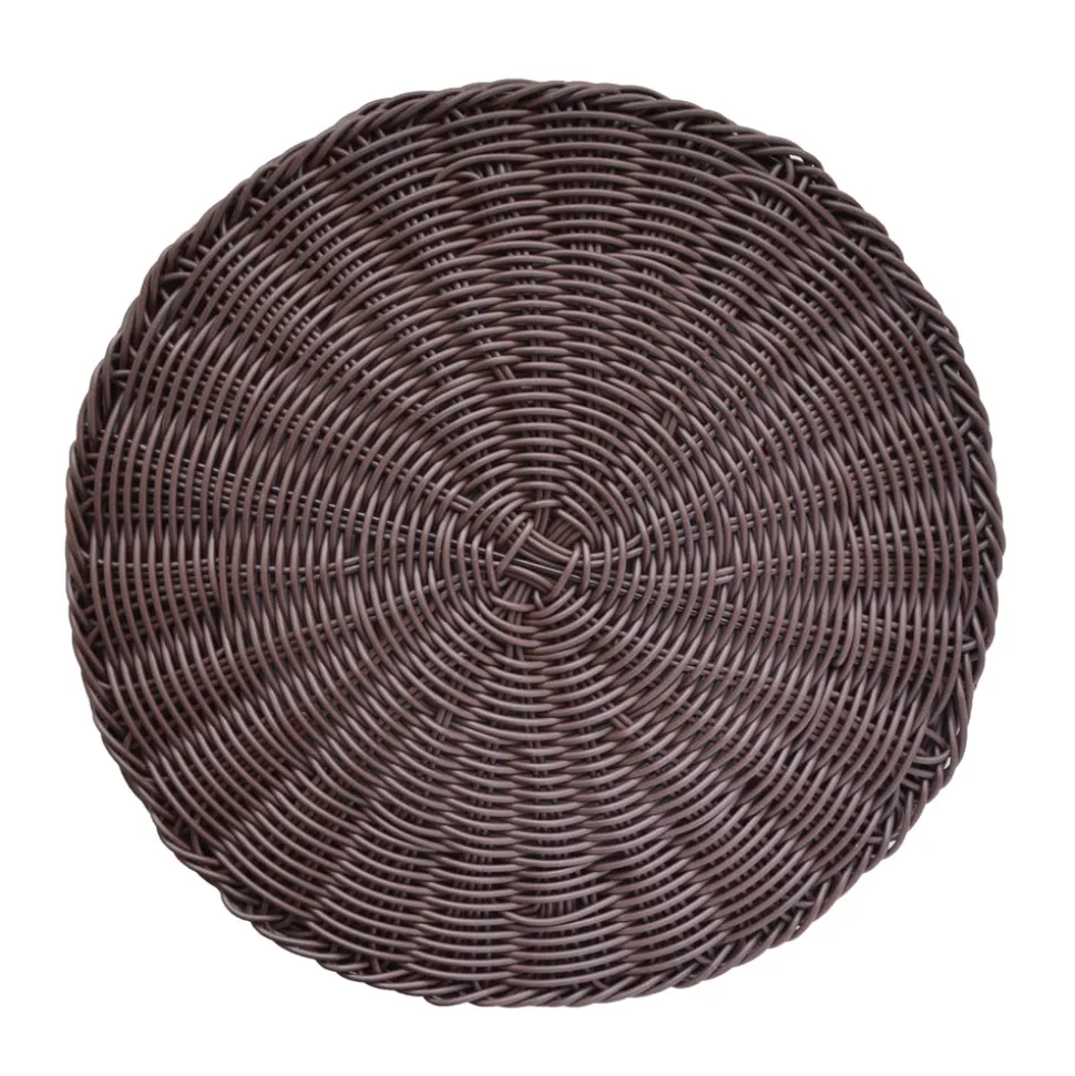 Basketweave Chargers, Set of 4