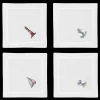 Beach Scenes Cocktail Napkins, Mixed Set of 4