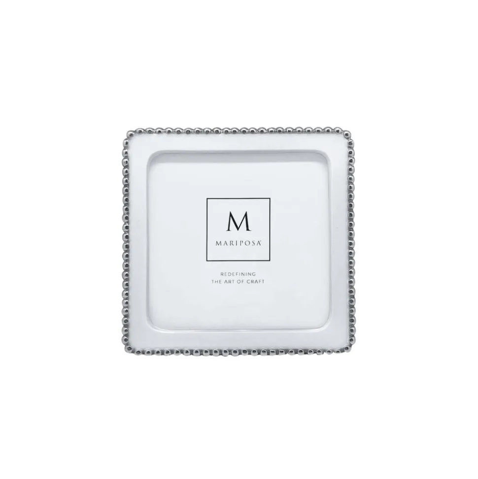 Beaded White Frame