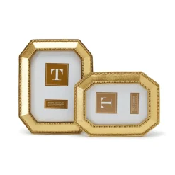 Beads of Gold Photo Frame, Set of 2