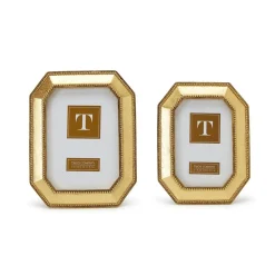 Beads of Gold Photo Frame, Set of 2