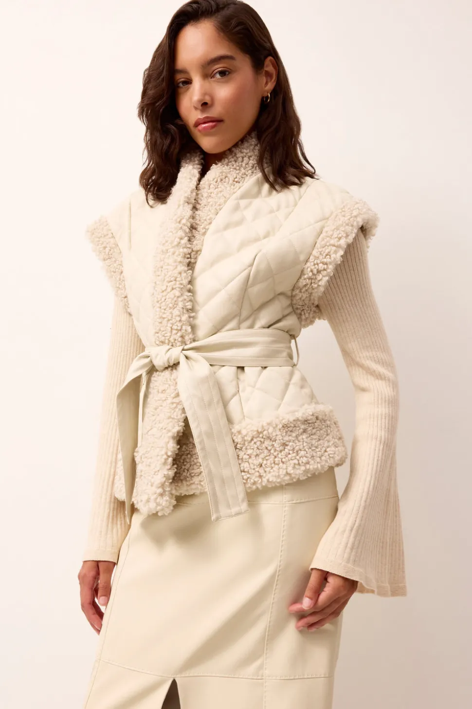 Beatrice Vest in Polar