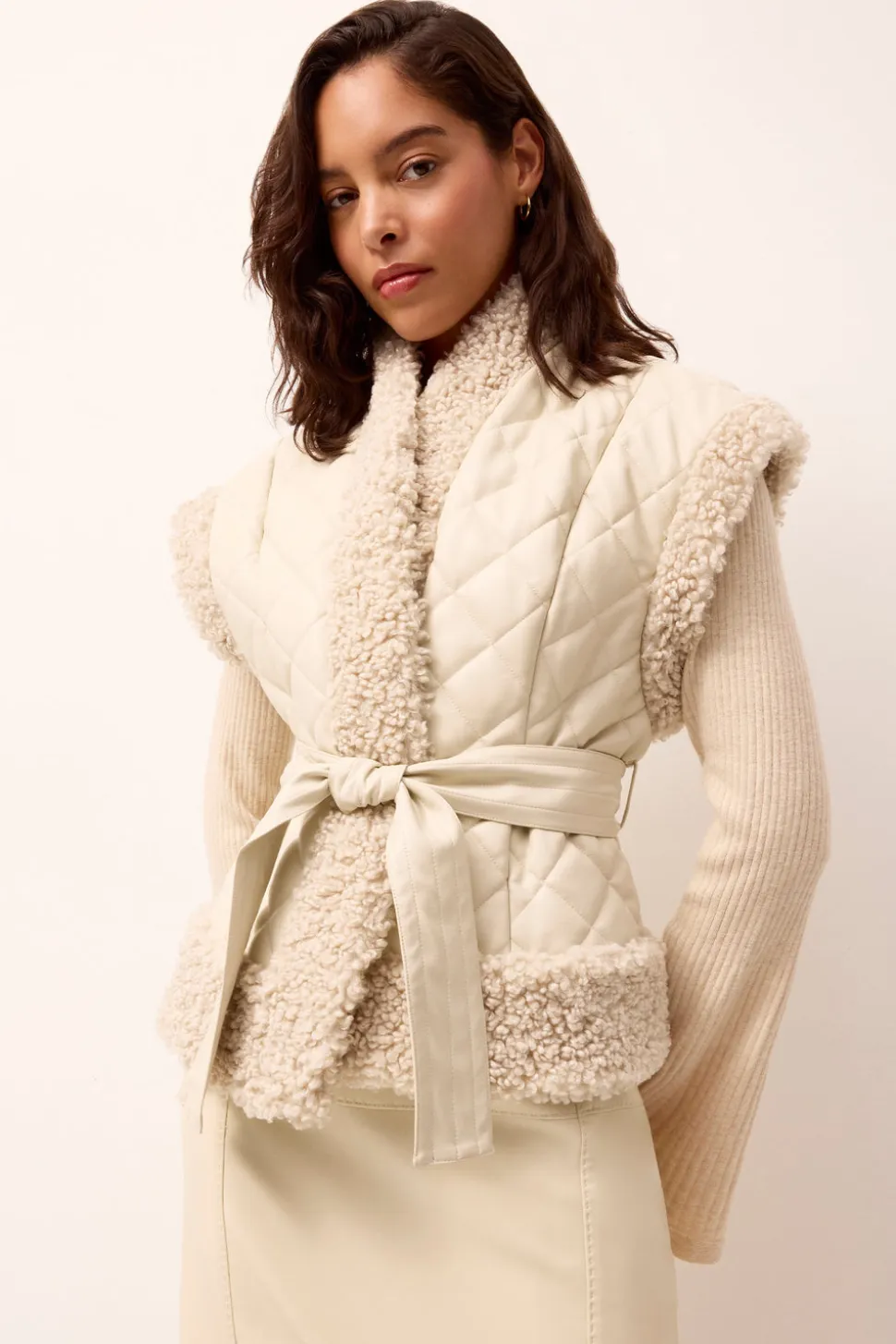 Beatrice Vest in Polar
