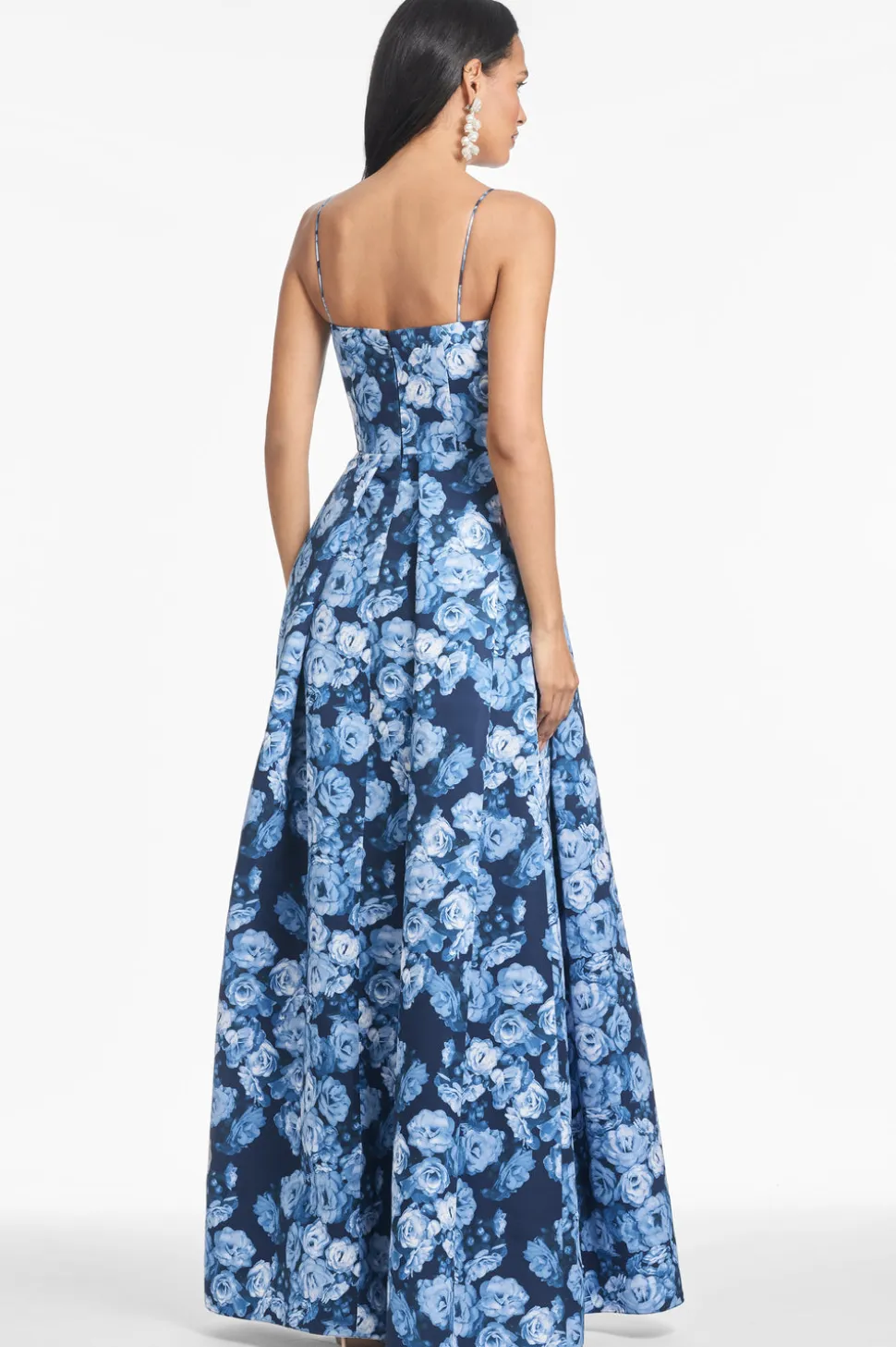 Beau Gown in Wild Sapphire Roses