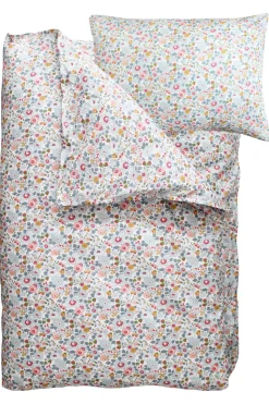 Bedding Made With Liberty Fabric in Betsy Grey
