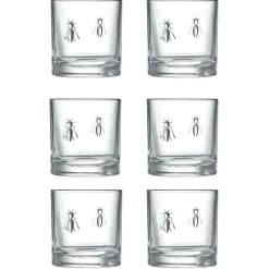 Bee Whiskey Glasses, Set of 6