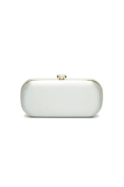 Bella Petite Clutch in Sage Green Satin
