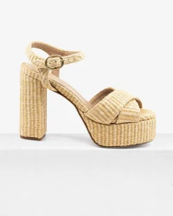 Bella Sandal in Raffia