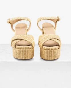Bella Sandal in Raffia