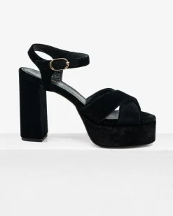 Bella Sandal in Velvet