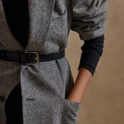 Belt 45 in Vacchetta Black