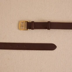 Belt 35 in Vacchetta Chocolate